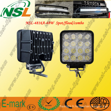 Lampe de travail de 12V 24V 48W LED 4x4 hors-route Tractor LED bateau lumière